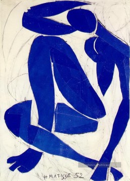 Henri Matisse œuvres - Blue Nue IV Nu bleu IV Printemps abstrait fauvisme Henri Matisse